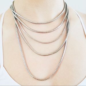 Kenneth Cole Layered Metal Necklace